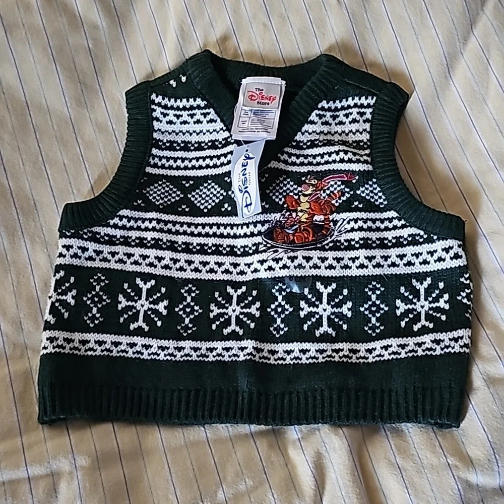 Disney Tigger Green Vest Kid Size 6M - Picture 1 of 9